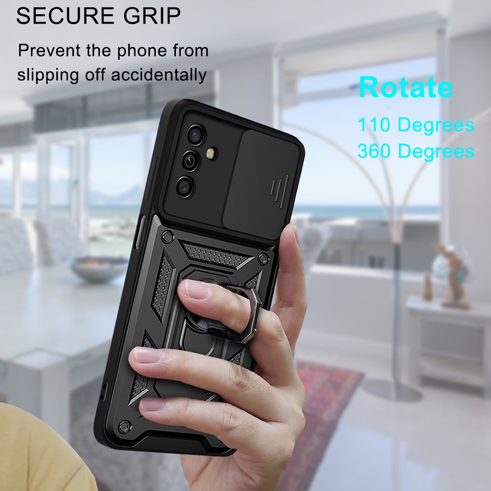 Ốp Điện Thoại Bảo Vệ Ống Kính Kiểu Quân Đội Cho Samsung Galaxy M54 M53 M52 M51 M33 M23 M22 M14 M13 M12 F23 5G 4G