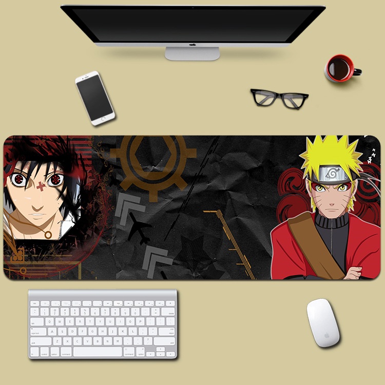Miếng Lót Chuột Lớn Naruto Kích Thước 80x30cm Decor Bàn Làm Việc Văn Phòng In Siêu Đẹp