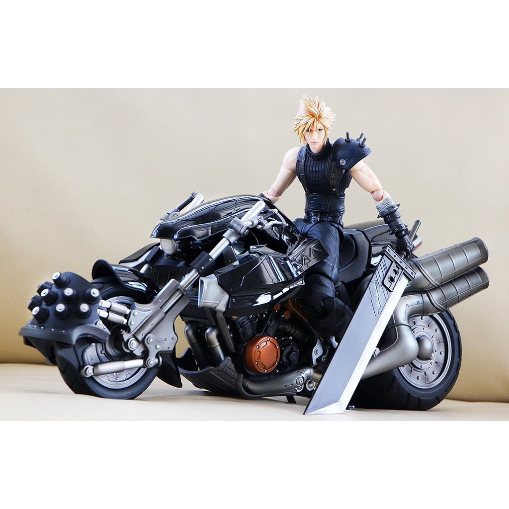 [Có sẵn-chính hãng] Mô hình figure Cloud Strife Hardy motor - Final Fantasy 7 FF7 - Play Arts Kai