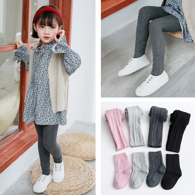 HOT_Quân Legging bé gái đính tai thỏ siêu xinh, len mềm mịn cho bé từ 1-5 tuổi