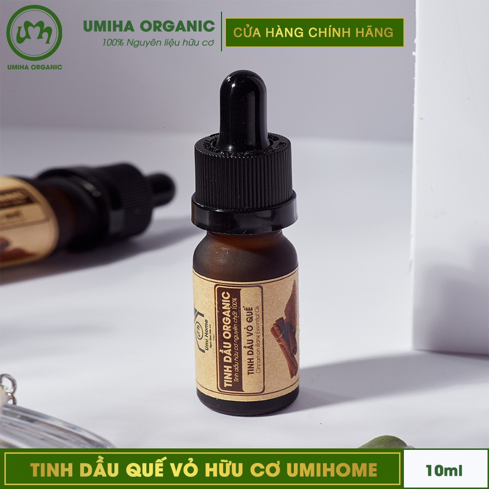 Tinh dầu Quế hữu cơ UMIHA nguyên chất | Cinnamon Essential Oil 100% Organic 10ml