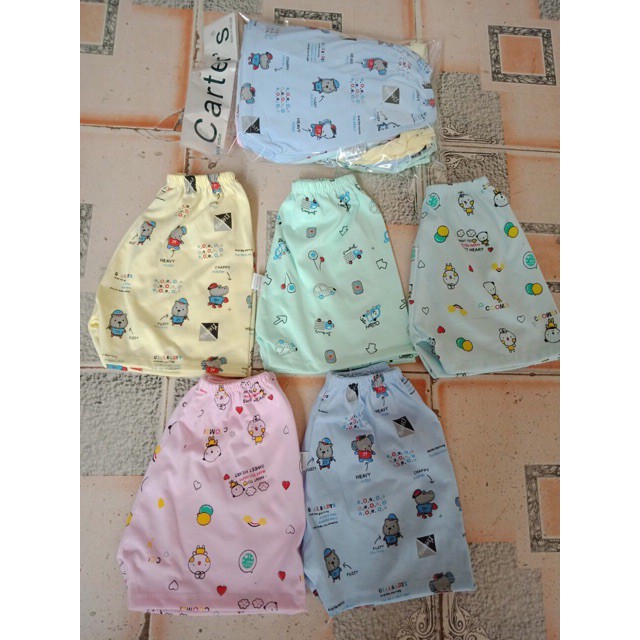 {Sỉ = lẻ} FREESHIP ĐƠN 99K_Combo 10 quần đùi cotton cho bé Loại 1 4-14kg