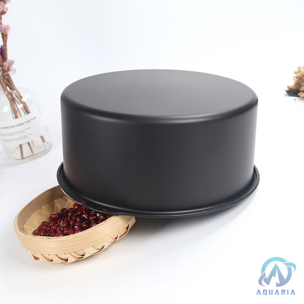 Khuôn Làm Bánh Khuôn Tròn Chống Dính Đế Liền Có Quai Xách Cho Nồi Chiên Không Dầu Làm Bánh Bông Lan 6-7-8inch