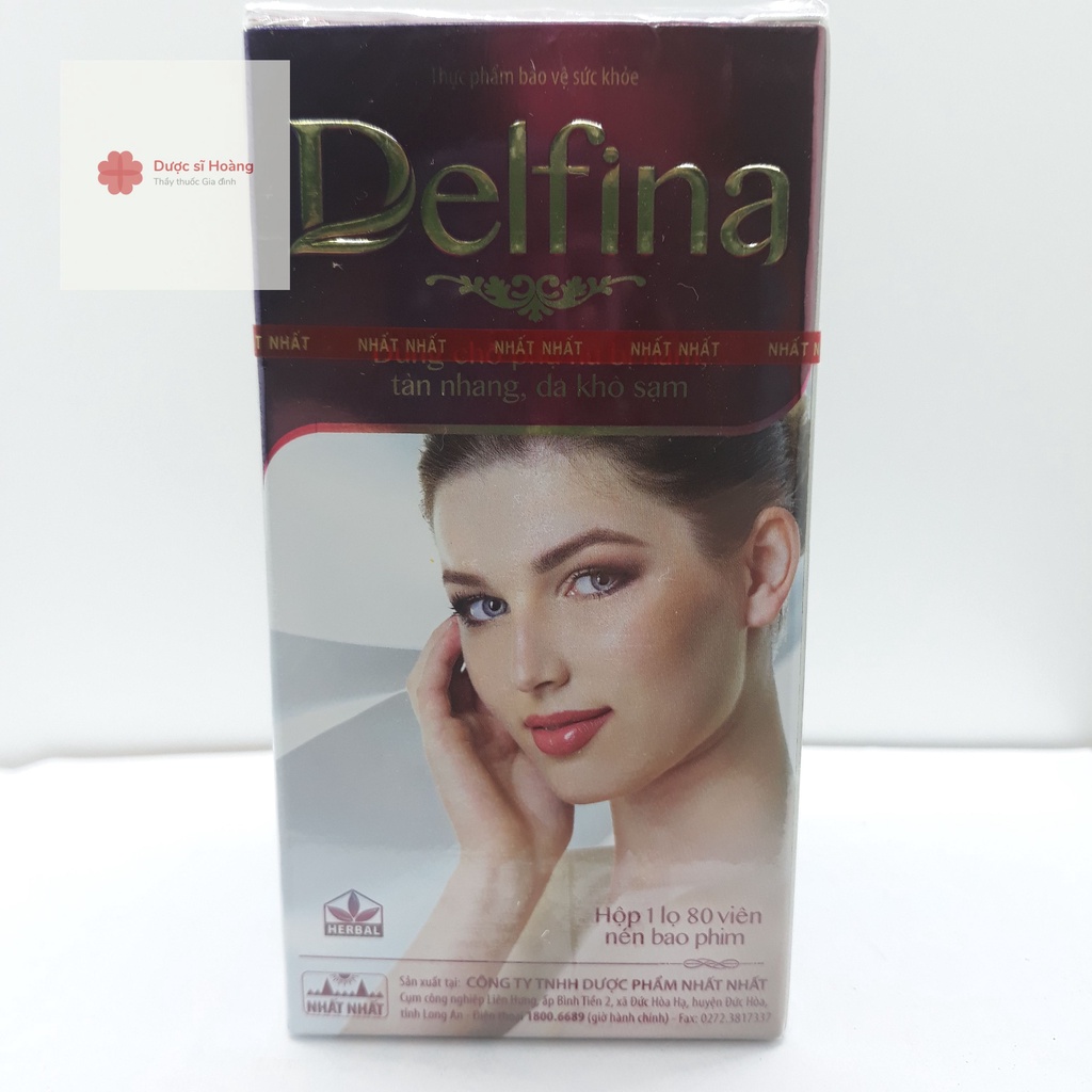 DELFINA VIÊN TRẮNG HỒNG DA LỌ 80 VIÊN date t1 2023