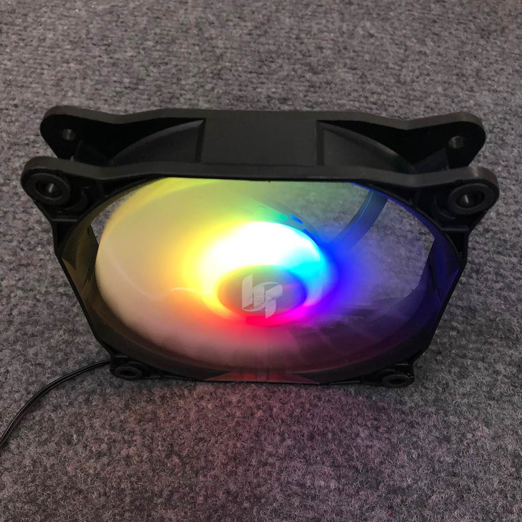 Quạt - Fan case 12cm VITRA RAINBOW RGB ko cần hub
