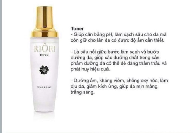 TONER (Nước Hoa Hồng) Riori