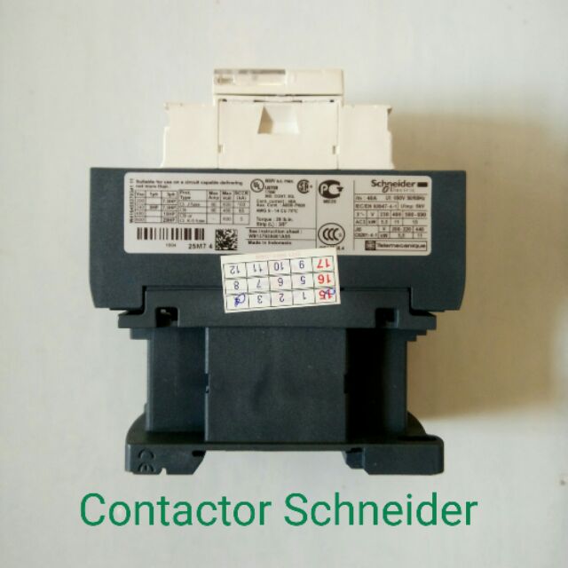 Contactor Schneider 3Fa LC1D25M7