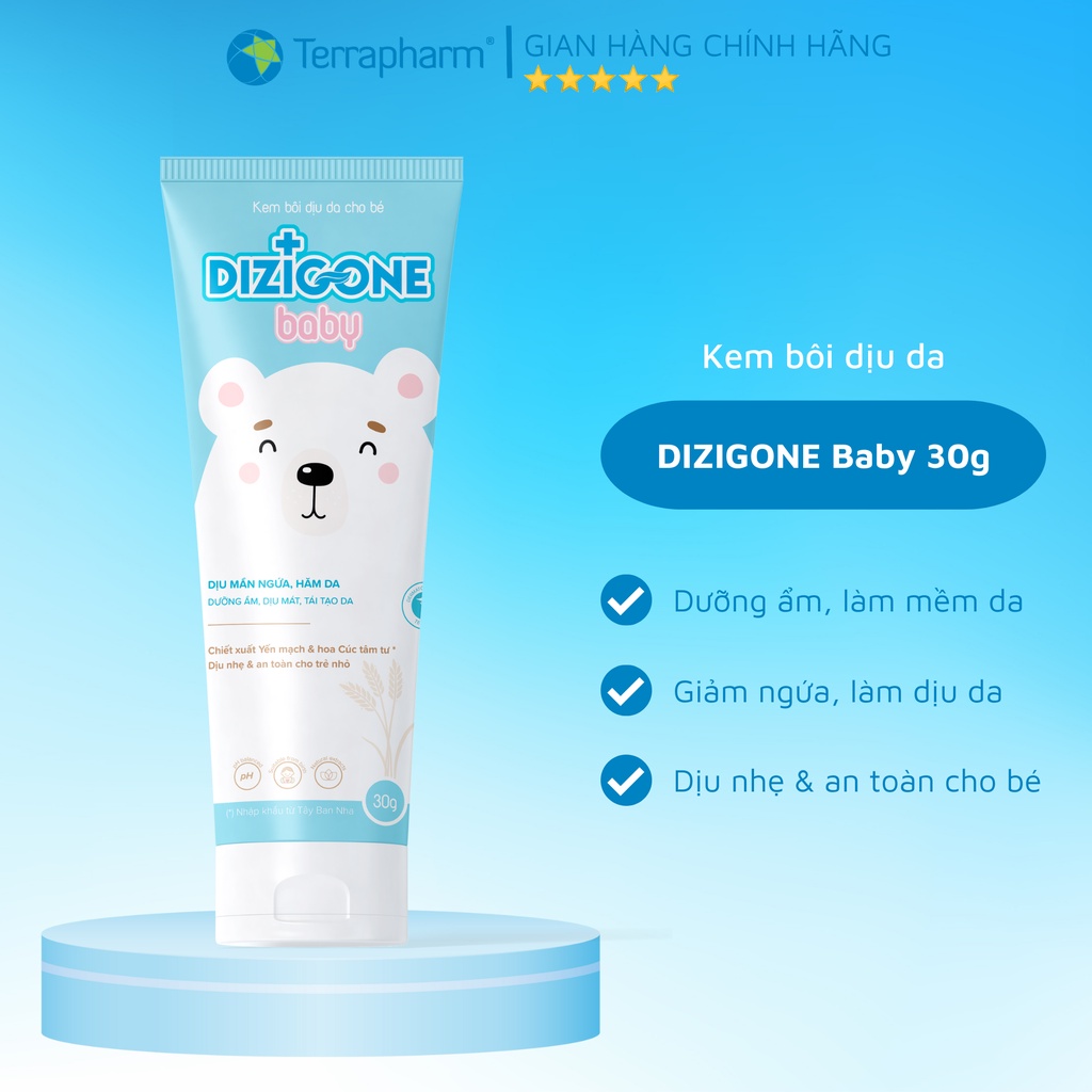 Kem Dizigone Baby - Dịu mẩn ngứa, ngừa hăm da, bảo vệ và phục hồi da bé - 30g