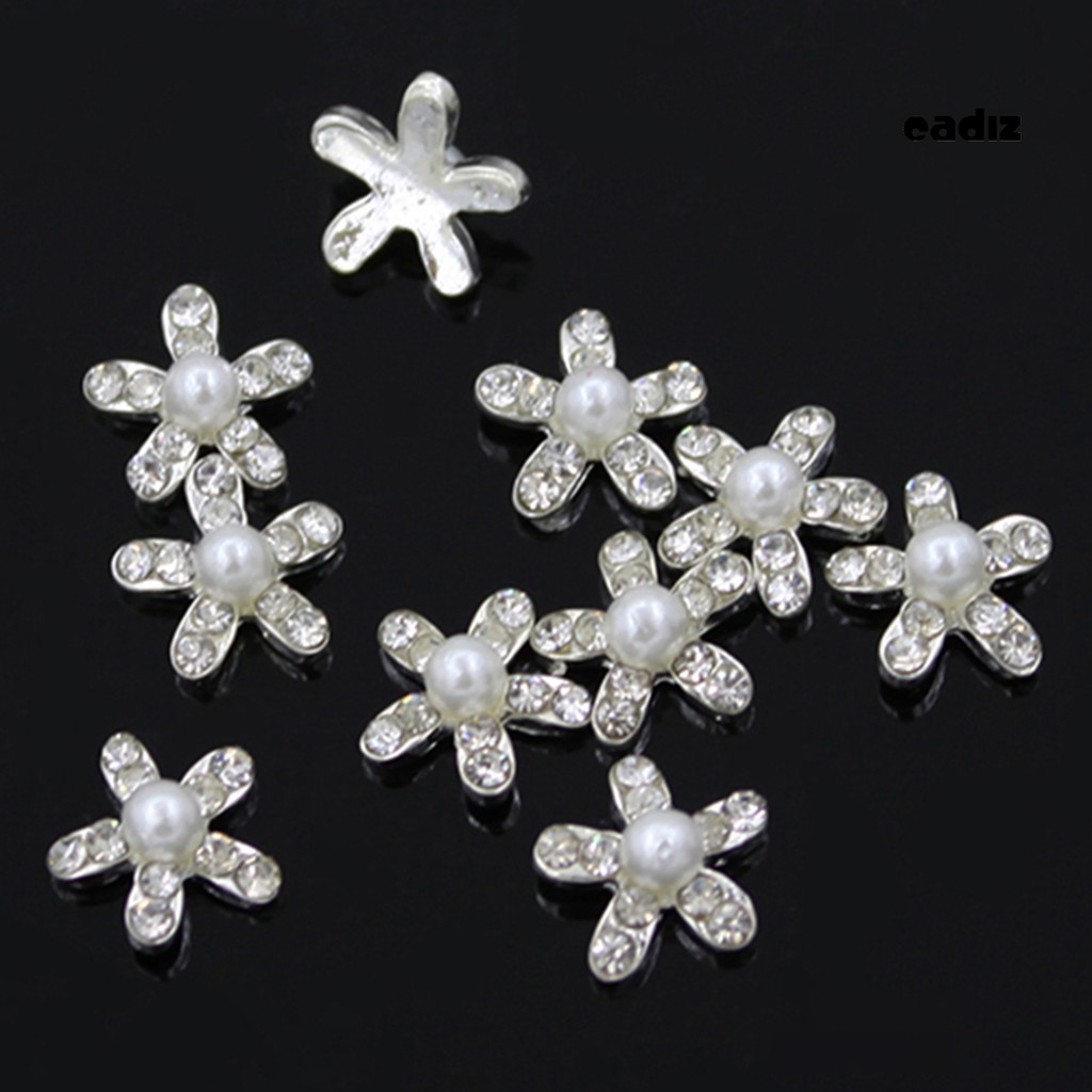 [Hàng mới về] Bộ 10 hạt đá đính trang trí móng tay 3D thời trang sành điệu