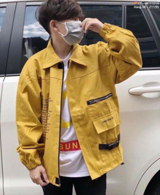 🎇𝐆𝐢𝐚́ 𝐒𝐢̉🎇 ABC Áo Khoác Kaki 2 Lớp In Chữ, Khoá Kéo #AKTT016 (Kèm Video, Hình Chụp Thật) | BigBuy360 - bigbuy360.vn