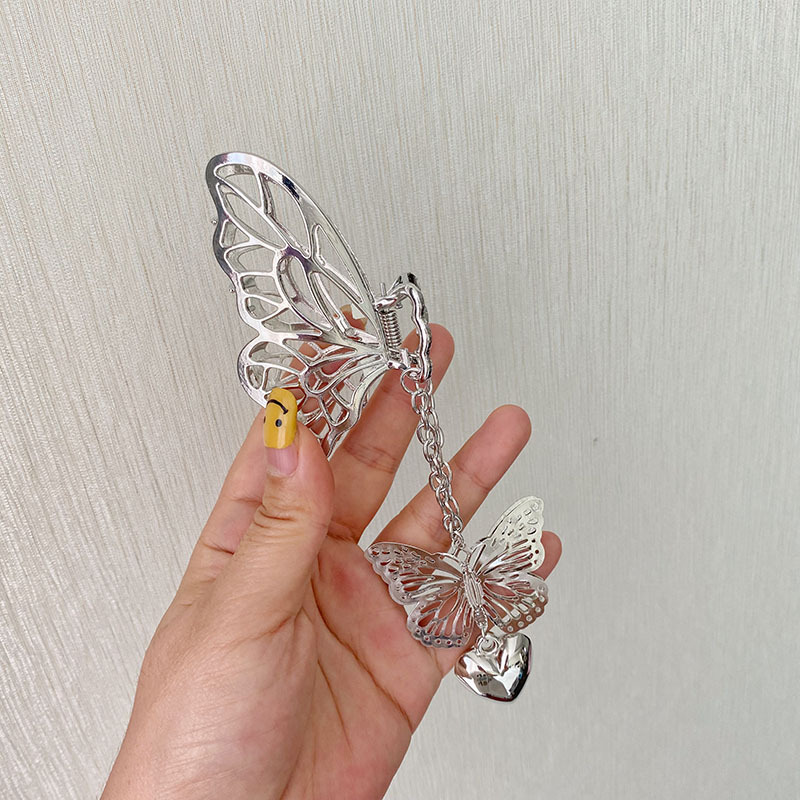 Women's Korean alloy metal butterfly hair clip