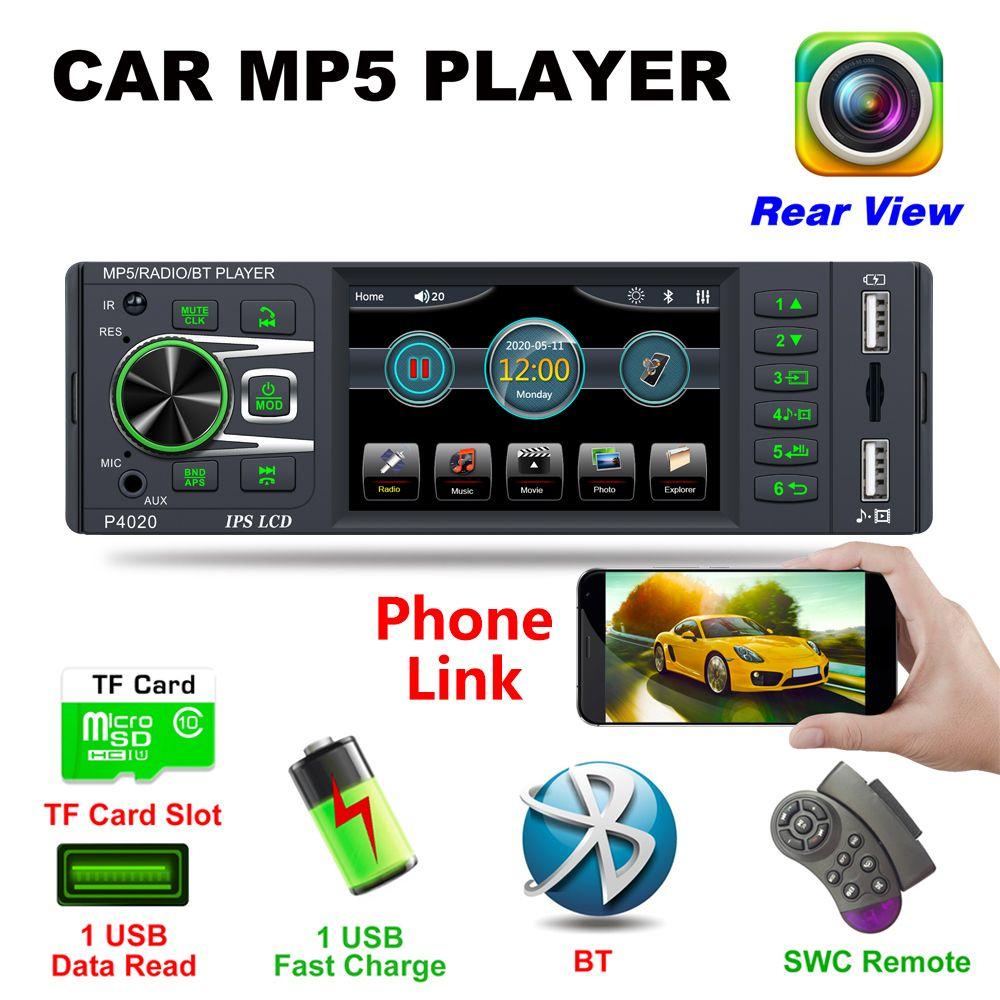 PISTA Đầu MP5 FM / USB / AUX Kết Nối Điện Thoại / Camera Chiếu Hậu Xe Hơi