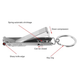 Dụng cụ bấm móng tay gắn móc khóa mini