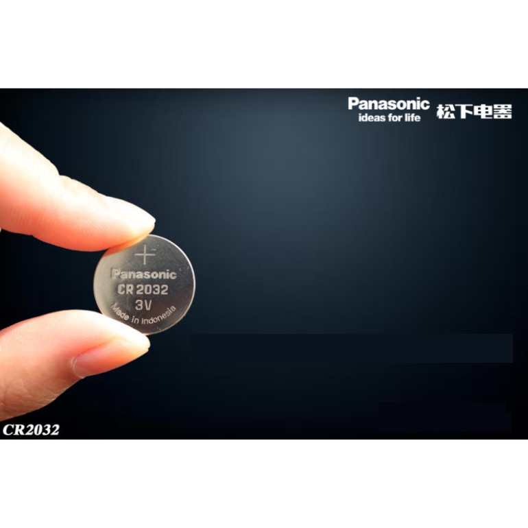 Pin cúc áo \ Pin nút áo. Pin CR2032 / CR2016 / CR2025 Panasonic 3V Lithium Vỉ 5 Viên CHÍNH HÃNG