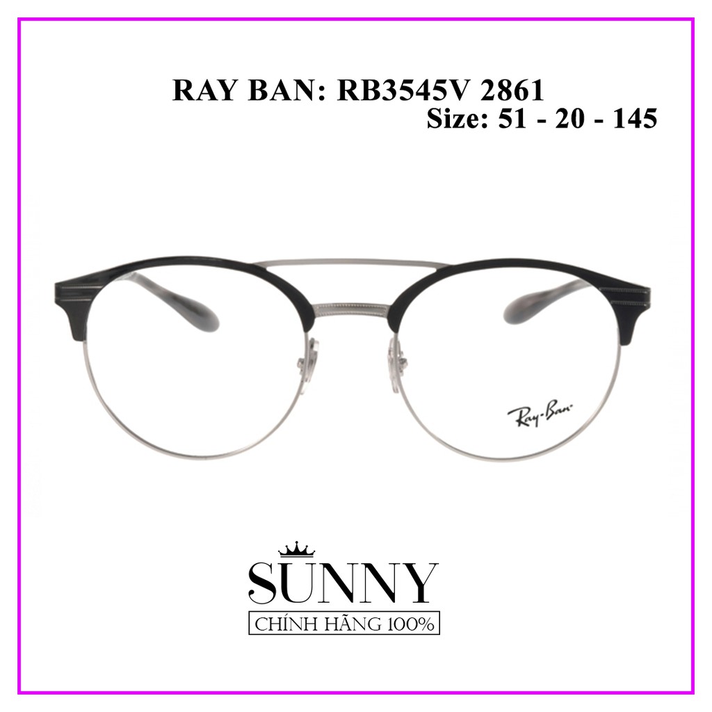 Gọng kính Rayban RB3545 2861 - sp chính hãng kèm tem chống hàng giả của bộ công an, thiết kế dễ đeo bảo vệ mắt