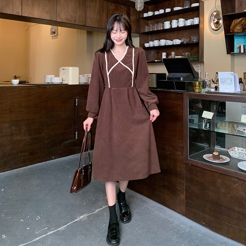 Đầm nhung Perty thời trang vintage thanh lịch dành cho nữ