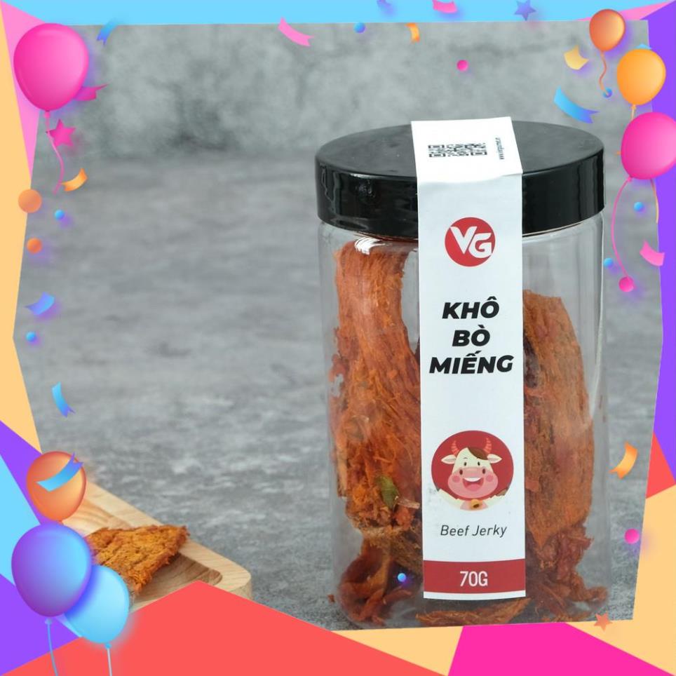 Khô bò miếng 230g loại 1 VIETGOURMET/ Thịt bò khô vị cay dai thơm/ Ăn vặt Hà Nội làm quà tặng | BigBuy360 - bigbuy360.vn