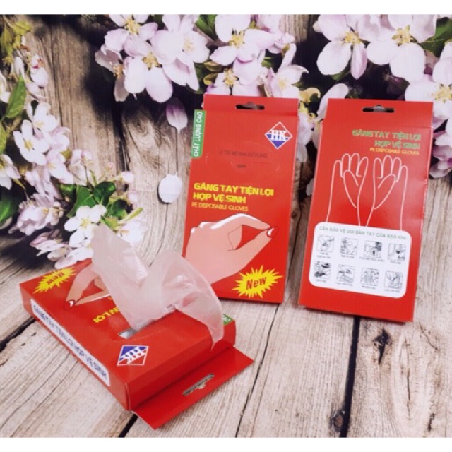 Găng Tay Nilon Dùng 1 Lần