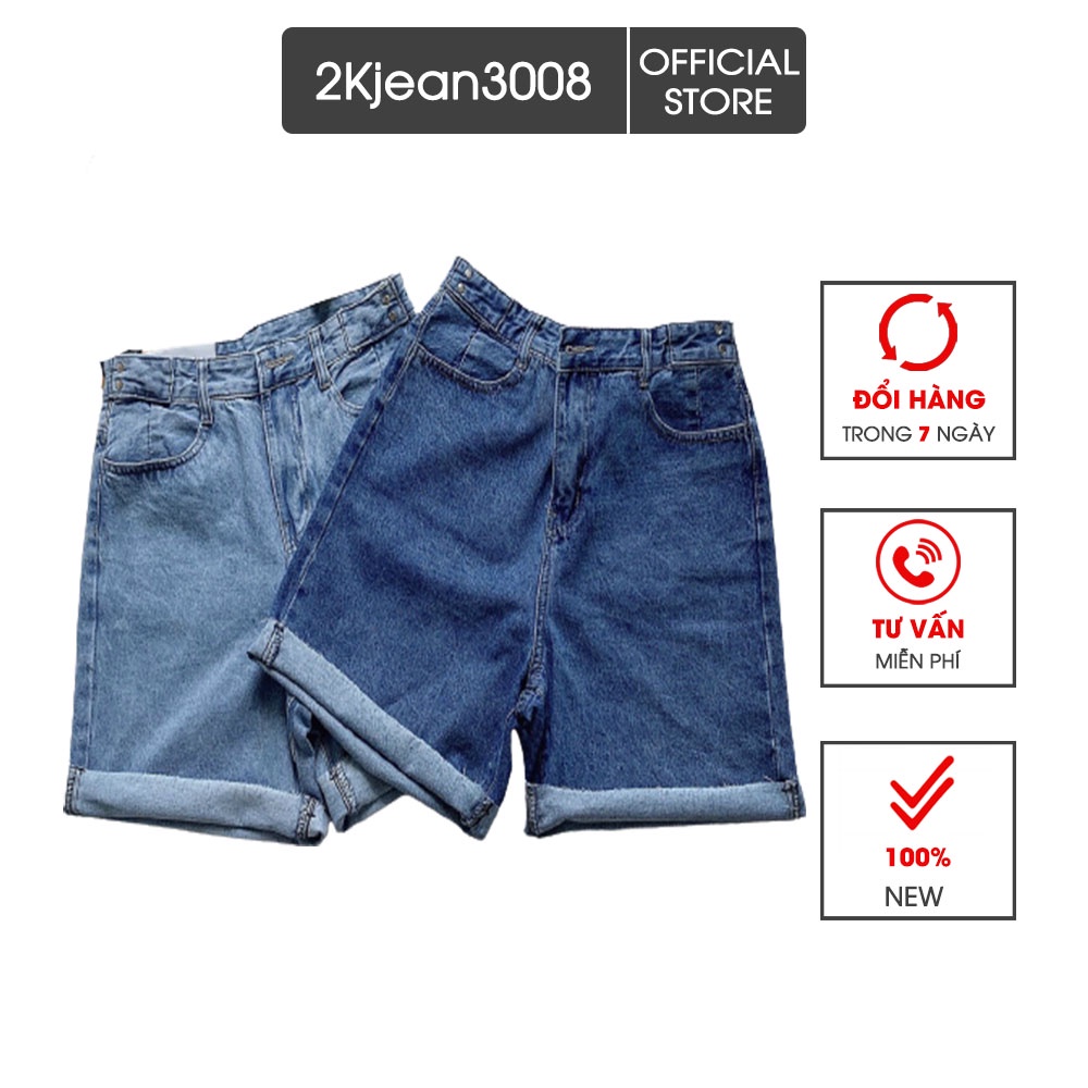 Quần ngố jean nữ lưng cao size đại kiểu quần lửng cao cấp hàng VNXK thời trang bigsize 2Kjean MS18