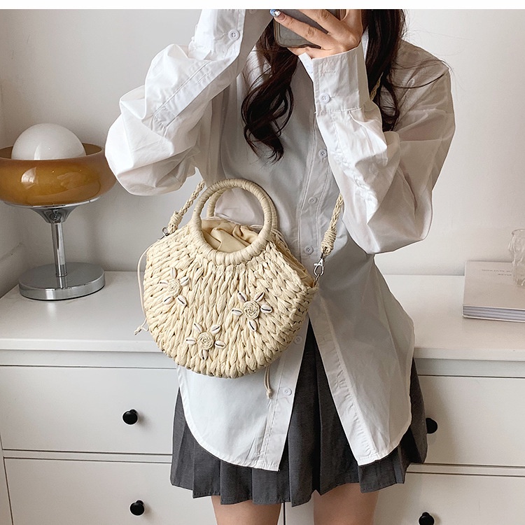 Túi cói đan rơm thủ công IELGY thời trang cho nữ