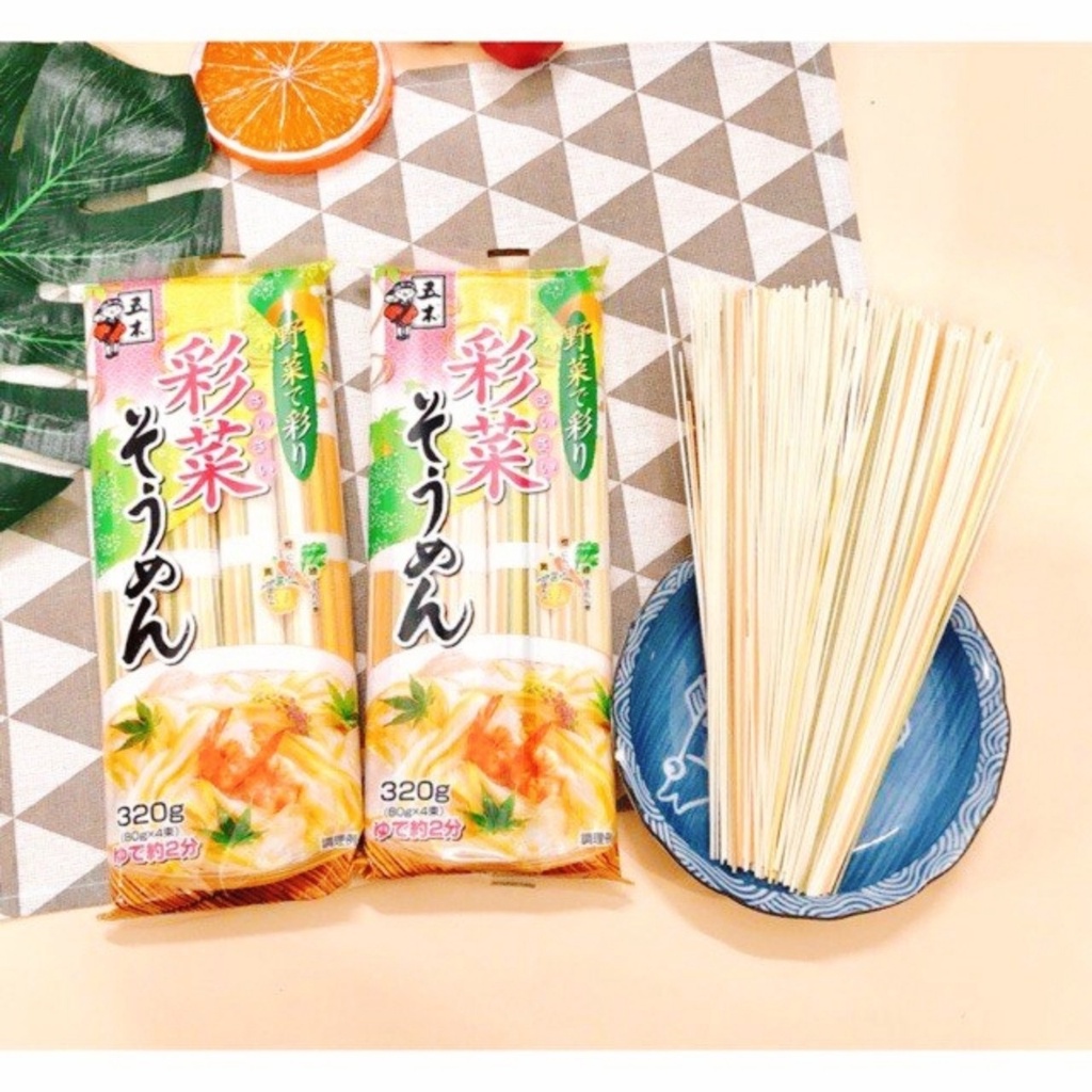 Mì Somen ngũ sắc rau củ Hello Kitty Nhật dành cho bé 370gr