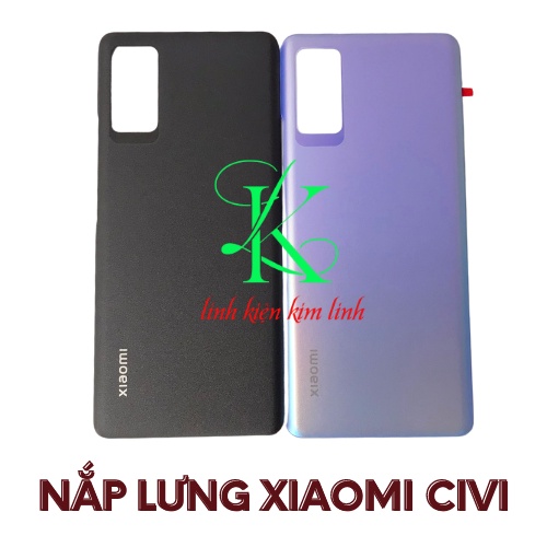 Nắp lưng dành cho xiaomi Civi xanh dương , đen