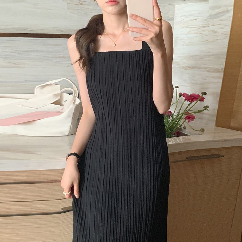 Đầm Maxi Dây Điều Chỉnh Độ Dài Váy 2 Màu