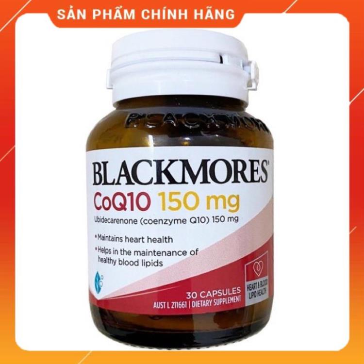 Viên uống bổ tim CoQ10 hãng Blackmore chính hãng Úc 30 viên mẫu mới 2021