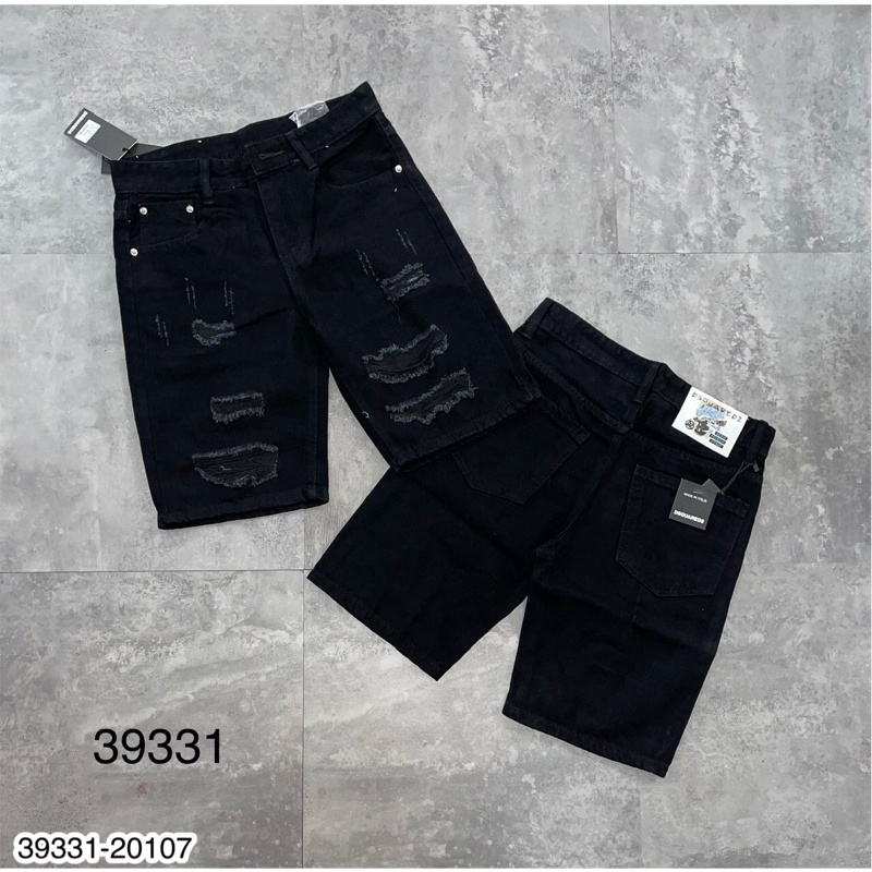 Quần Ngố Bò Rách Siêu Chất - Quần Jeans Nam Rách Vá Hót Hít
