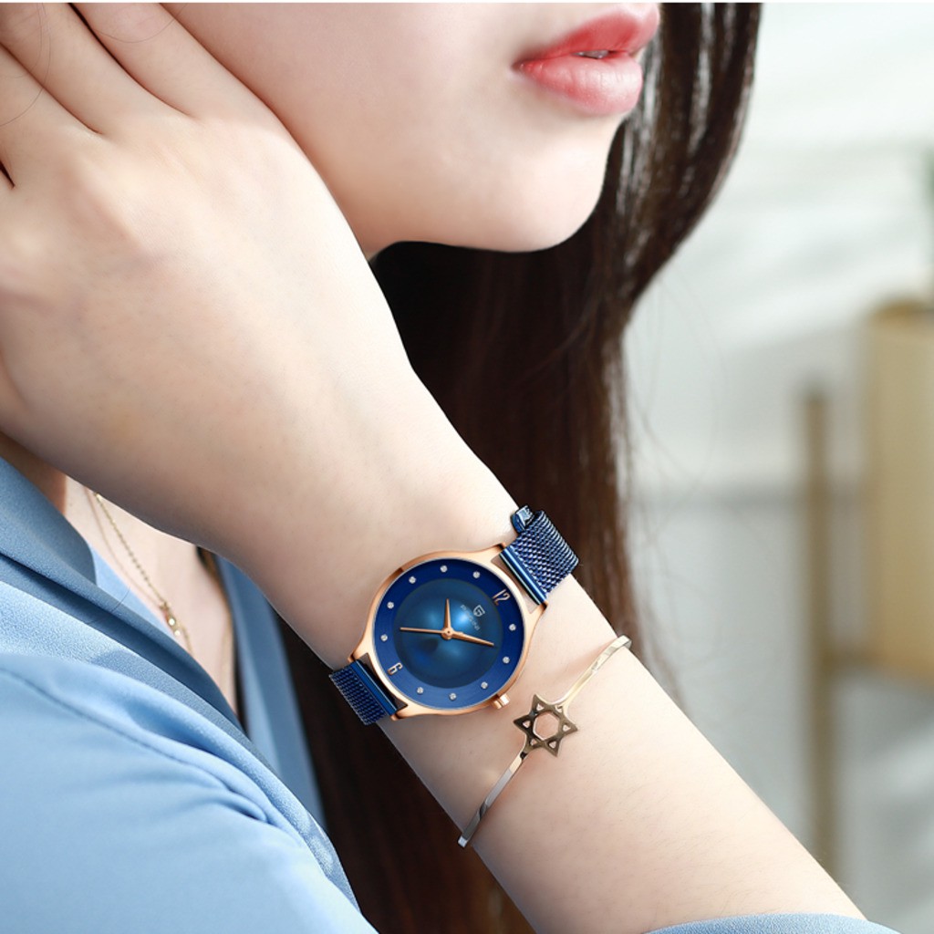 Đồng hồ nữ dây kim loại Pagini PA2188 mặt kính Sarpphire chống nước, chống xước, thời trang, sang trọng | BigBuy360 - bigbuy360.vn