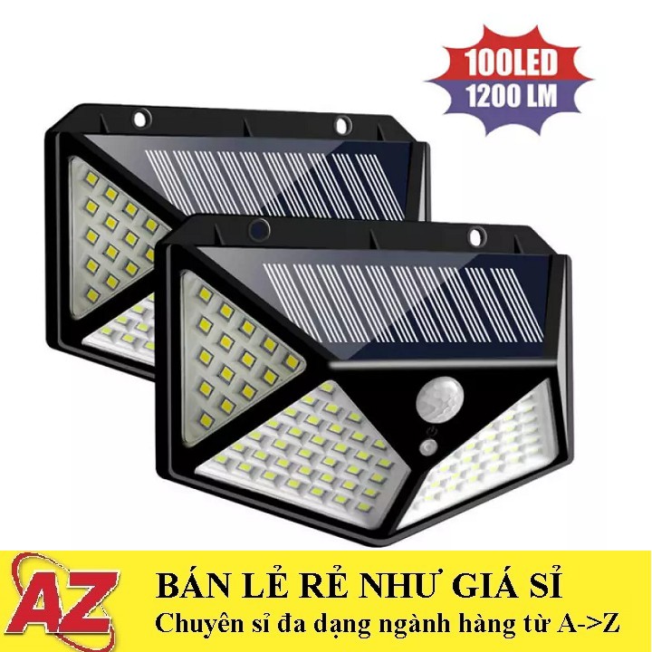 Đèn Năng Lượng Mặt Trời 100 Led Bóng Siêu Sáng