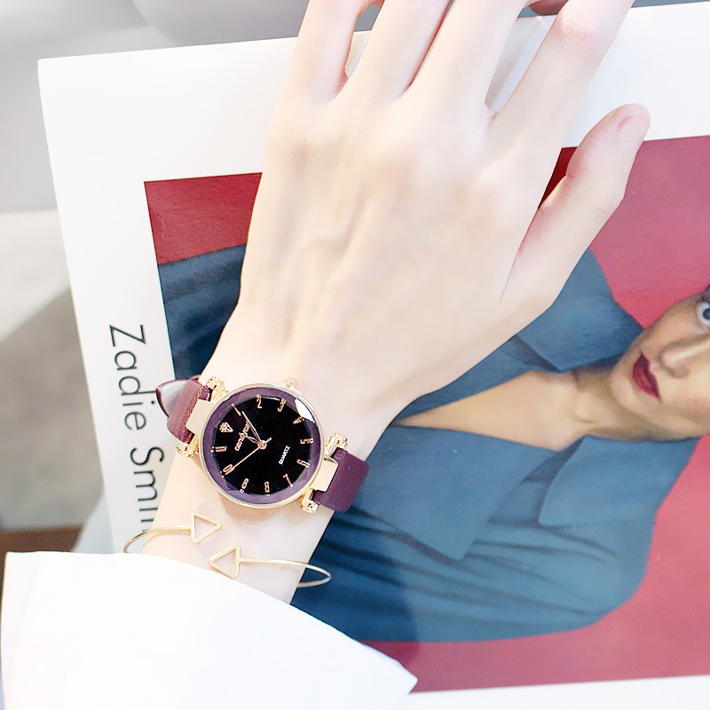 Đồng Hồ Nữ CANDYCAT8 Dây Da Cao Cấp, Thiết Kế Mặt Tròn Nhỏ Gọn, Nhiều Màu Sắc Chọn Lựa | BigBuy360 - bigbuy360.vn