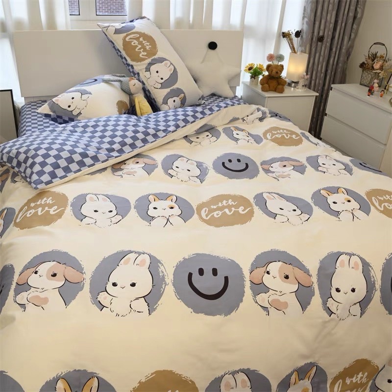Bộ Chăn Ga Gối Cotton living Nhập Khẩu Hàn Quốc