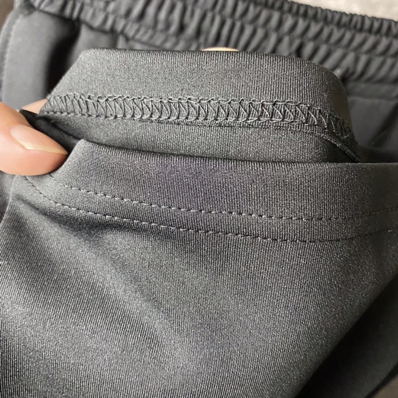 Quần thun ống rộng 4m official ống suông baggy nam nữ phong cách unisex, Quần thun ống rộng nam màu đen và xám