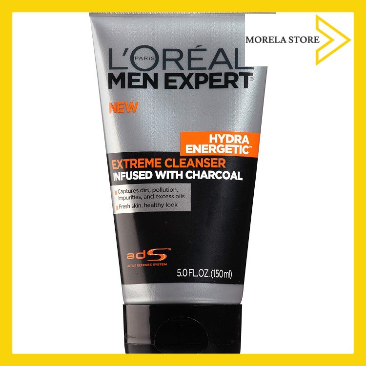 Sữa rửa mặt than hoạt tính cho nam LOreal Men Expert Hydra Energetic Black Charcoal Face Wash 150ml