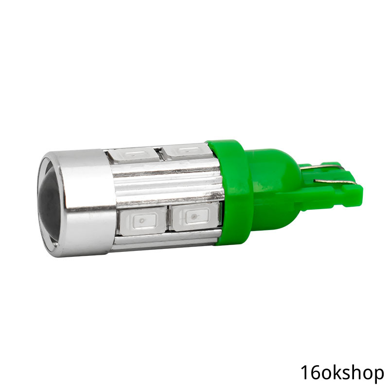 Đèn led T10 194 W5W 168 lens 5630 10smd dành cho xe ô tô