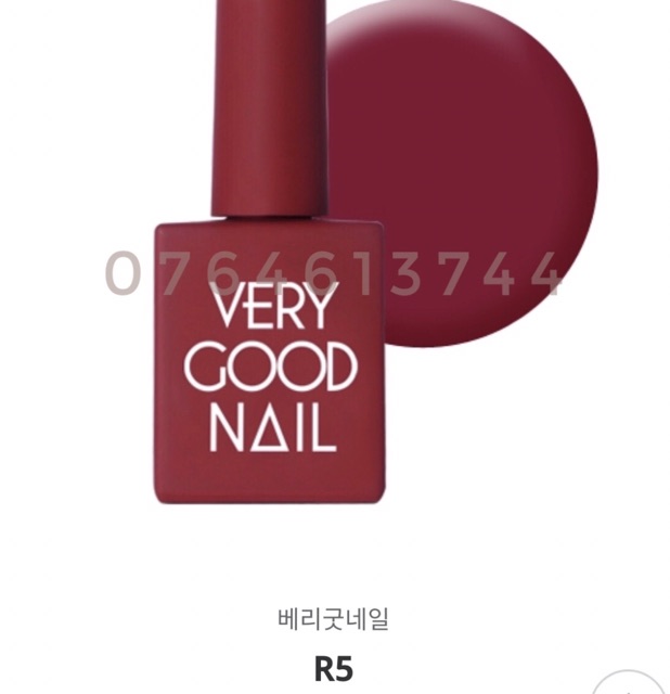 [ Very Good Nail ] - Sơn gel full 8 chai màu Đỏ ( H6, R1 đến R7 )