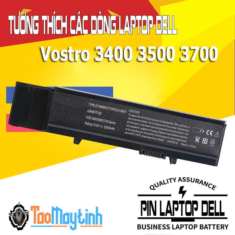 Pin Laptop Dell Vostro 3400 3500 3700 (Type TXWRR TY3P4)