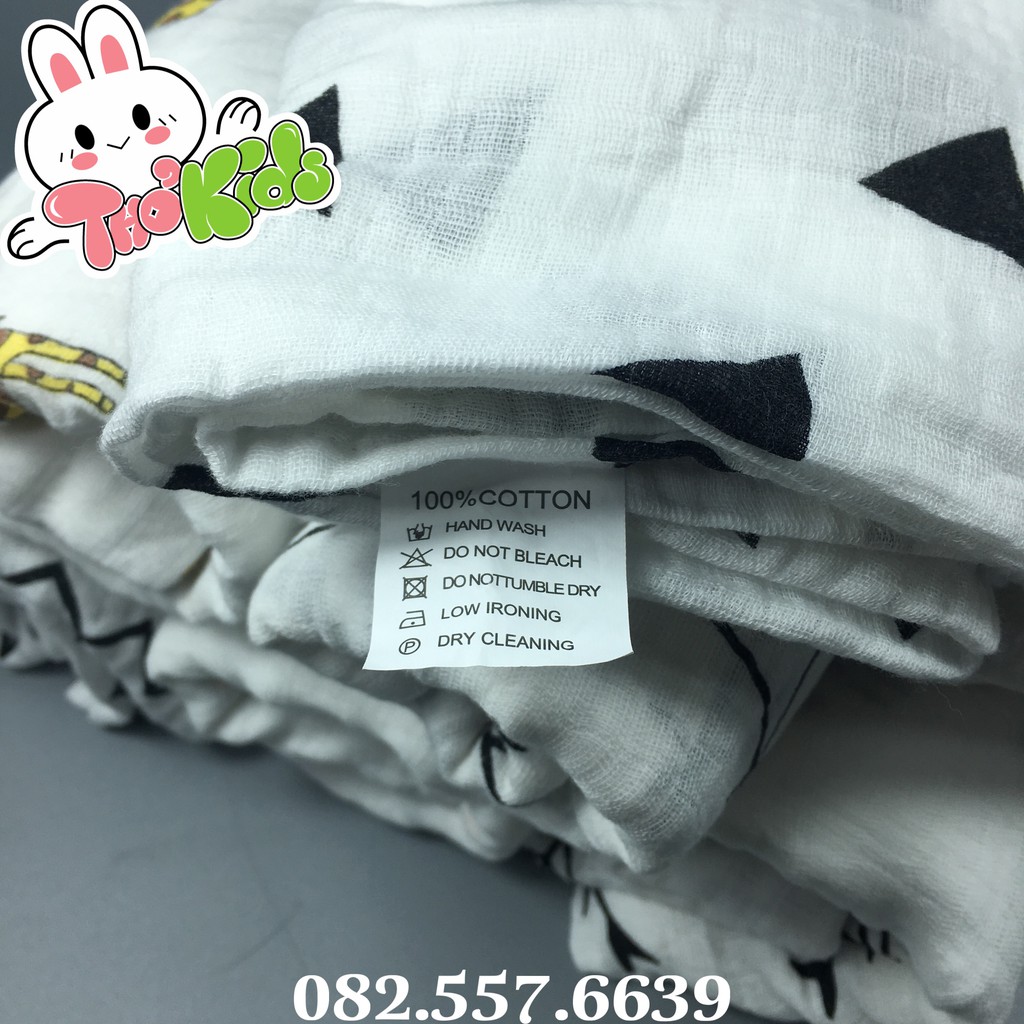 Khăn Ủ/ Khăn Quấn Khăn Xô Đa Năng 100% Cotton