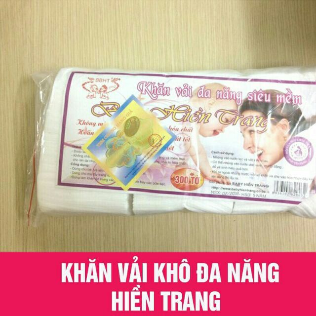 KHĂN GIẤY KHÔ ĐA NĂNG HIỀN TRANG 300GRAM