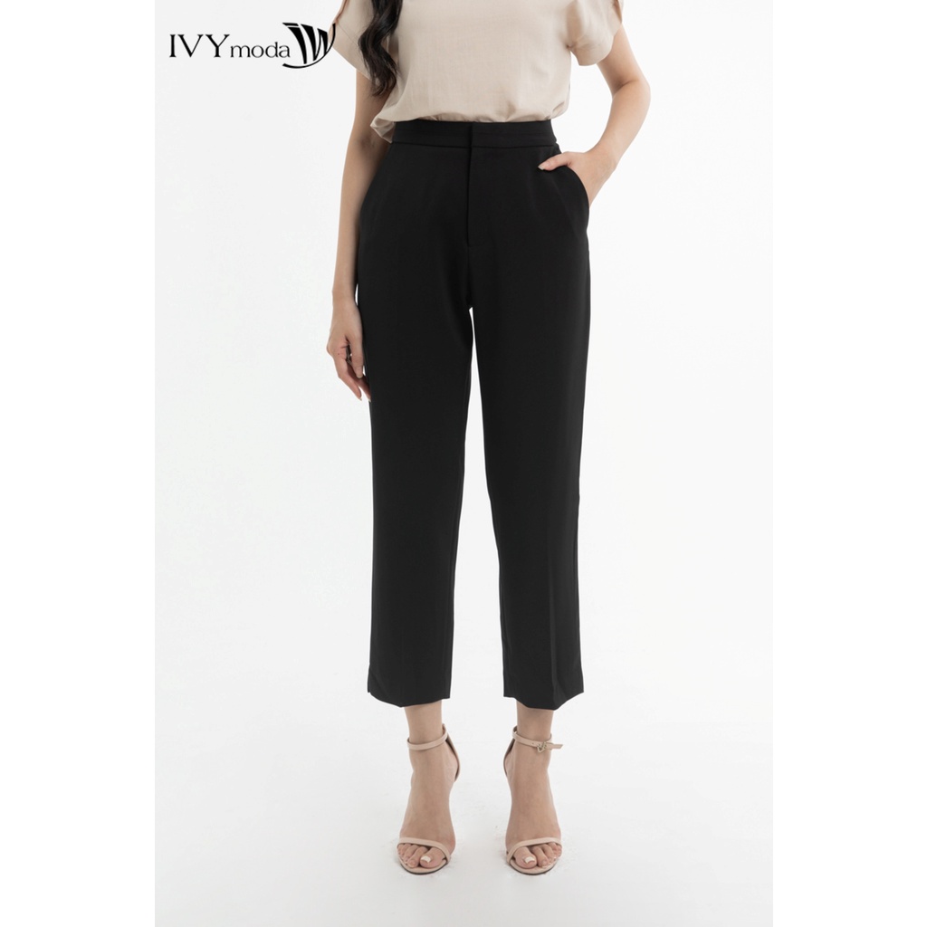 Quần lửng nữ ống đứng IVY moda MS 22M7727