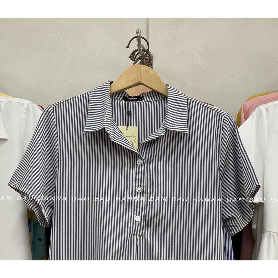 [SIZE 40-80KG] Áo bầu sơ mi công sở lịch sự giá rẻ tphcm vải 100% sợi cotton mềm mát thấm mồ hôi tốt có size 80kg