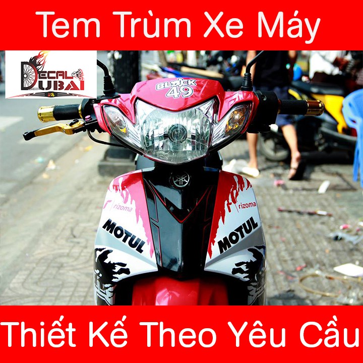 Tem Trùm Sirius Trắng Đỏ Motul