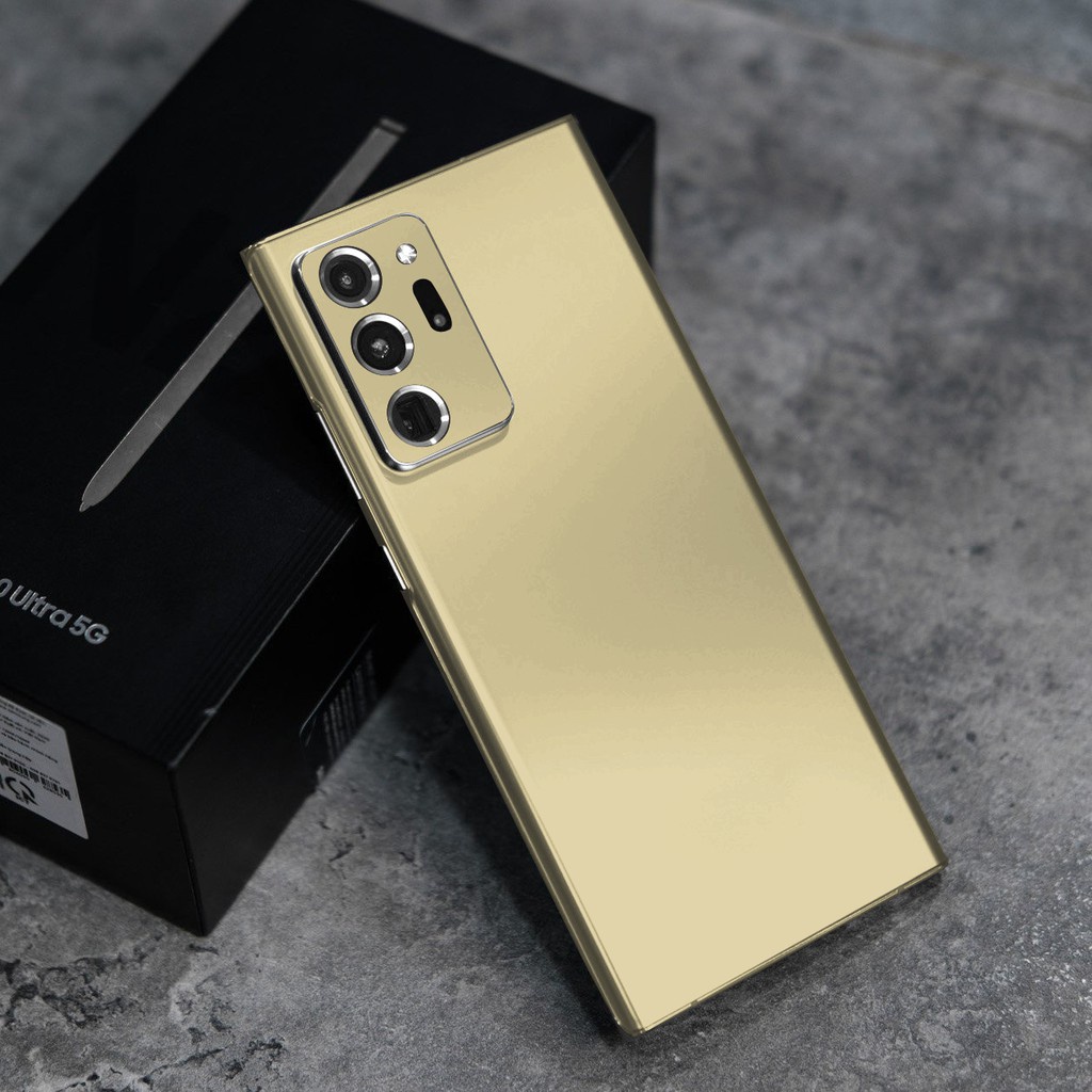 [10 MÀU] Tấm Dán Skin Nhôm Xước Full Viền Dành Cho Samsung Note 20 , Note 20 Plus , Note 20 Ultra FukiShop