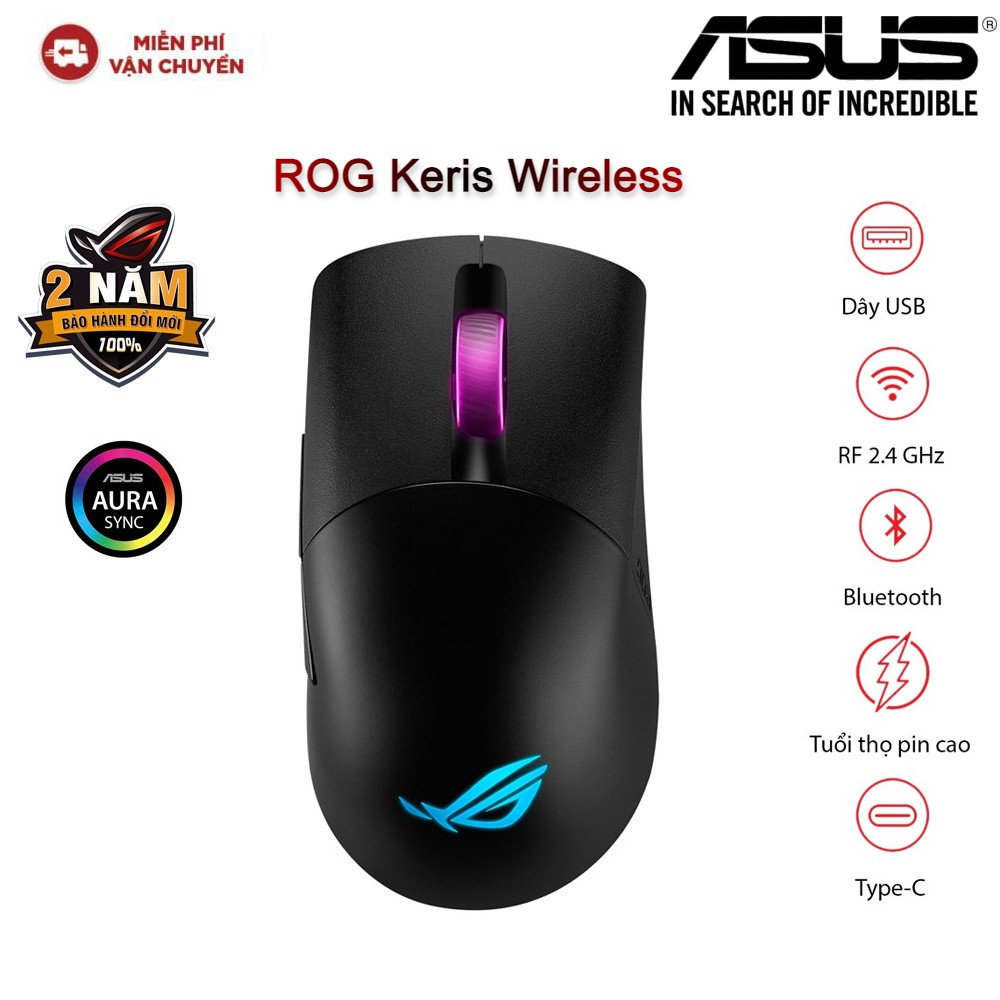 Chuột Gaming ASUS ROG Keris Wireless