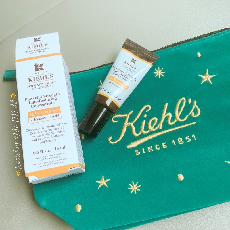 Túi đựng mỹ phẩm nhung K.i.e.h.l’s siêu xinh!