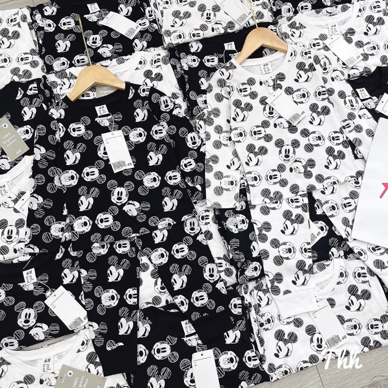 Set 2 bộ mikey đen trắng dành cho bé
