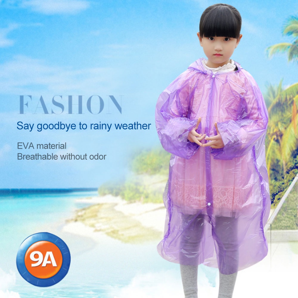 Áo Mưa Dày Trong Suốt Siêu Nhẹ Dùng Một Lần Tiện Dụng Cho Nam Và Nữ