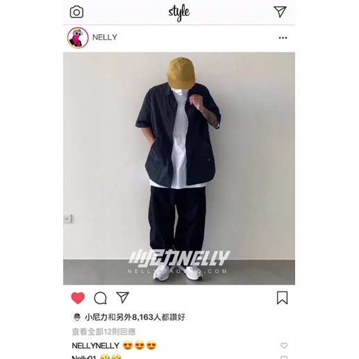 Áo sơ mi nelly sale (có sẵn) đen trơn nellyboy