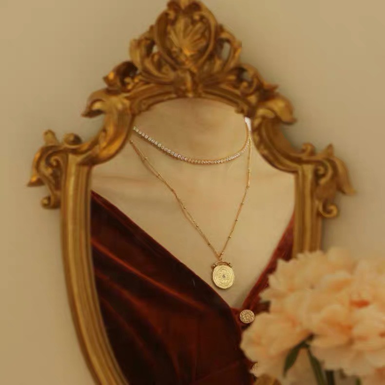 Mirror Tray - Khay gương vintage và sang trọng